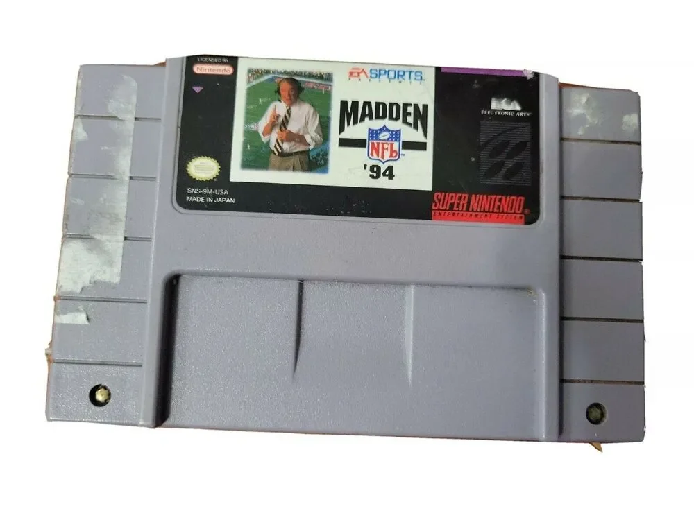 Madden NFL 94 UNTESTED Cartridge (Super Nintendo Entertainment System, 1993)